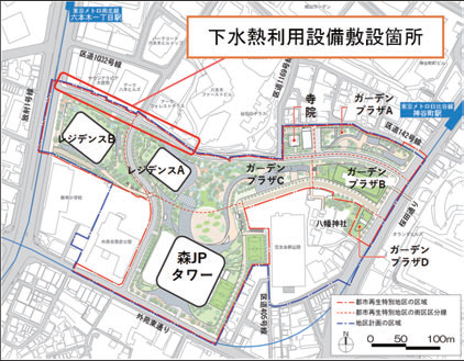 画像：麻布台ヒルズ案内図