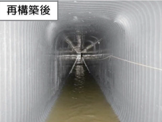 写真：更生工法による再構築の事例