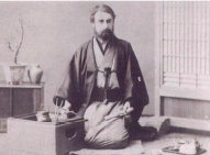 画像：和服姿のW•K ・バルトン
