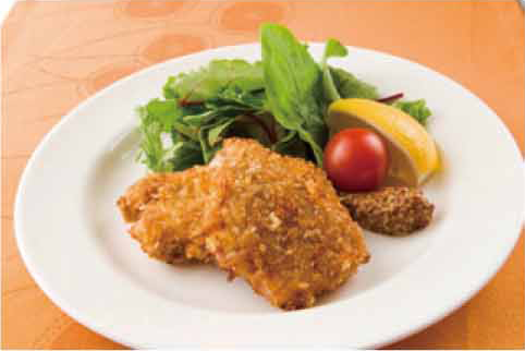 画像：たった大さじ1杯の油で作る"豚肉の衣焼き"