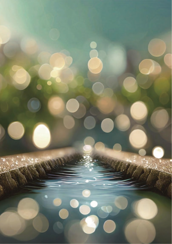 画像：「初春の遠い水の流れ」（Blazegreen さん）