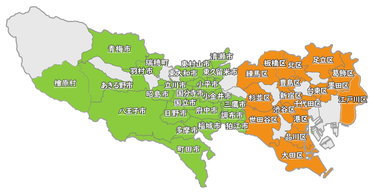 画像：東京都地図