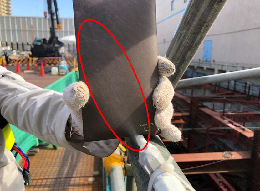 写真：ミストシャワー噴霧状況