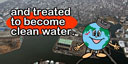 Picture:and treated to become clean water