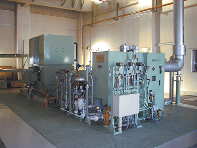 廃熱回収蒸気発電設備の写真